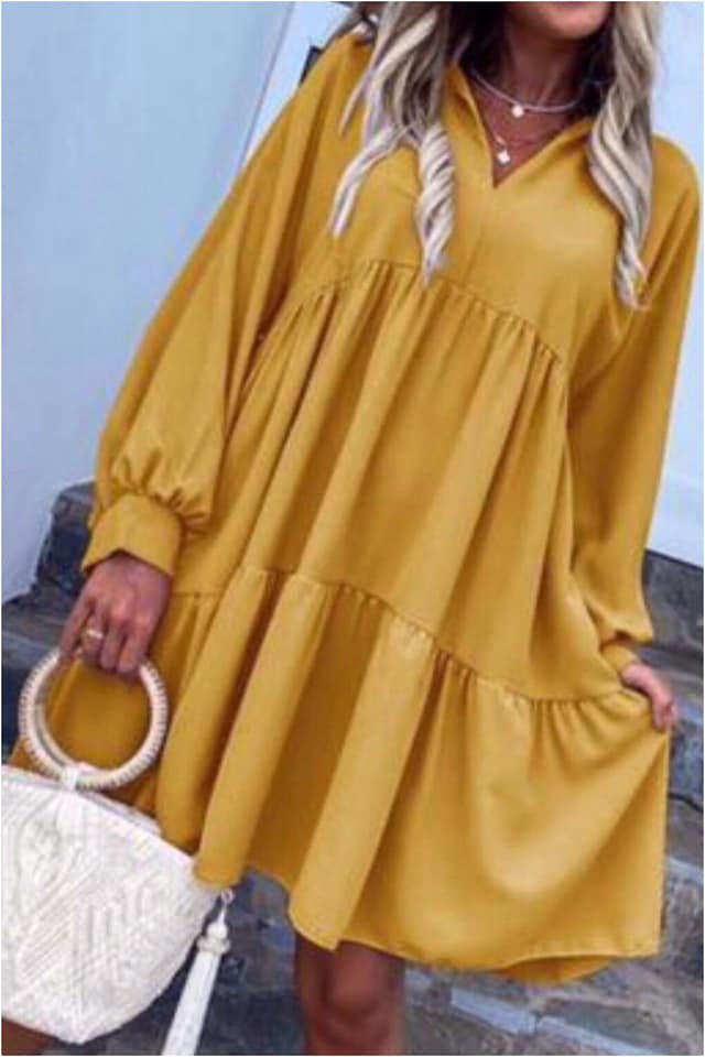 Vestido mujer boho volantes