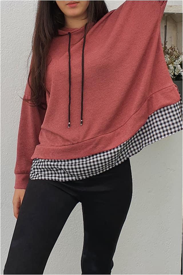 Jersey mujer con volante camisero