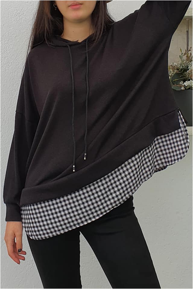 Jersey mujer con volante camisero