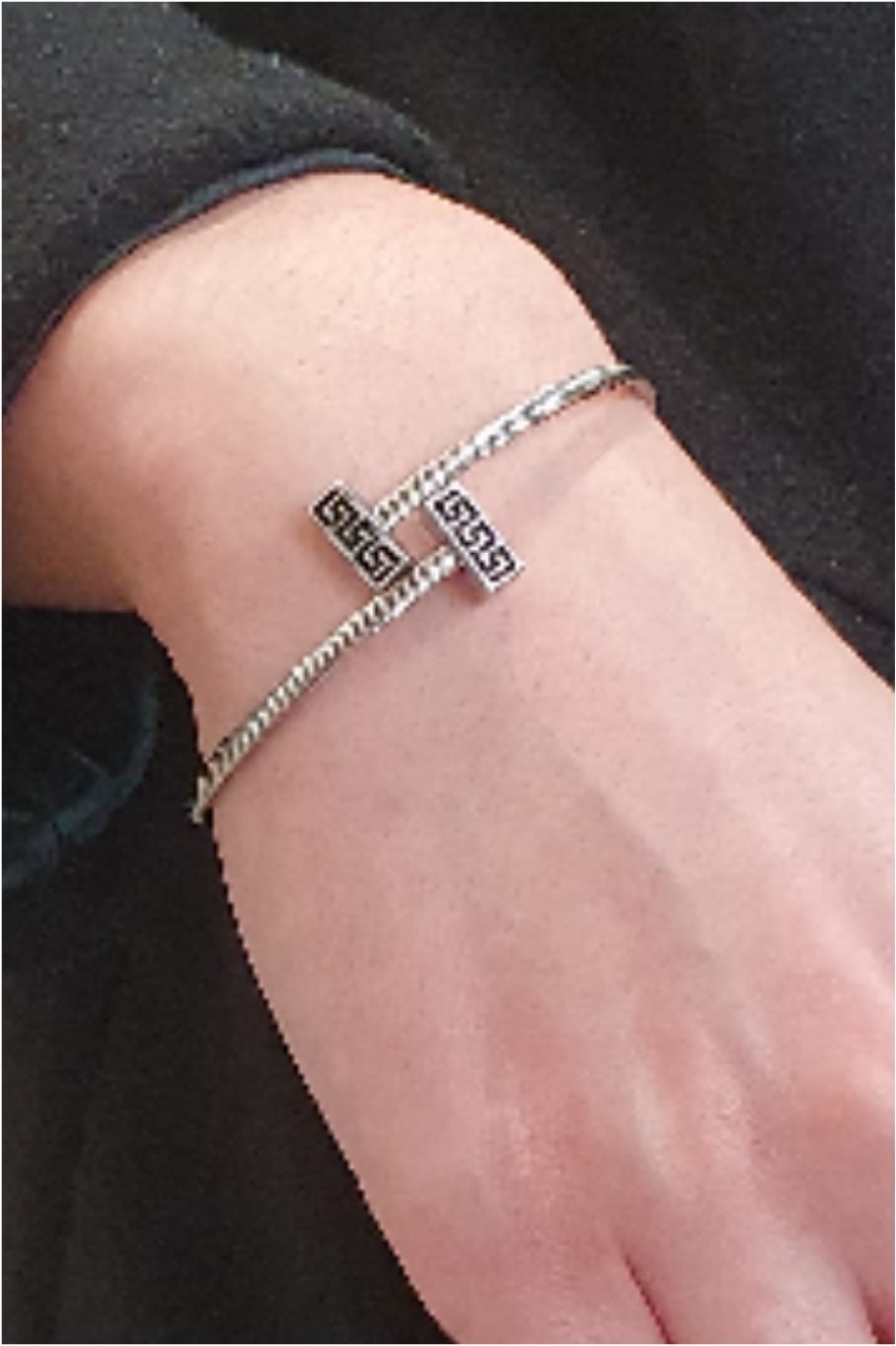 Conjunto mujer anillo y pulsera de acero