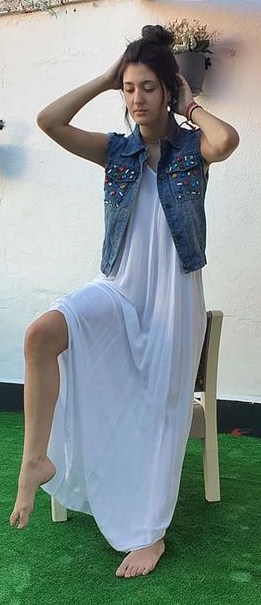 Vestido largo mujer bohemio tirantes