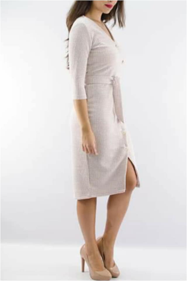 Vestido mujer jacquard rosa