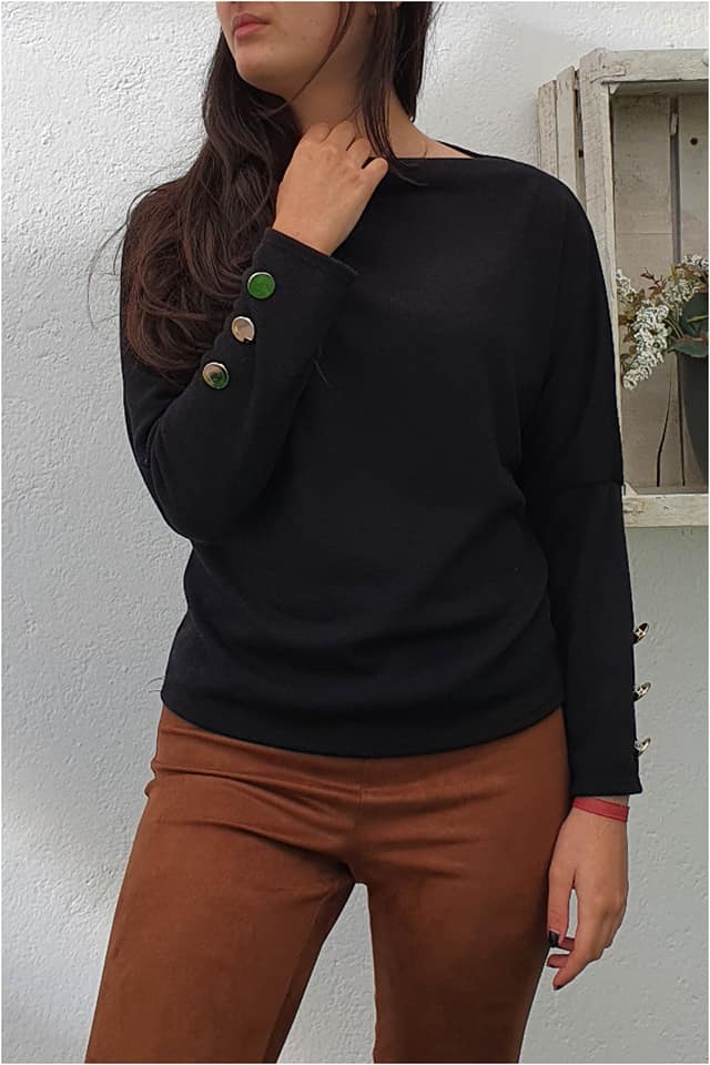 Jersey botones mujer