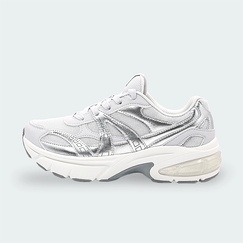 Tenis Skechers Shadow Stellar 90 Gris Mujer K06245