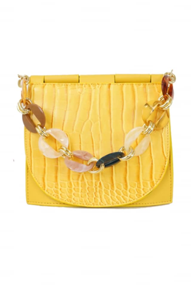 BOLSO MUJER BANDOLERA AMARILLO