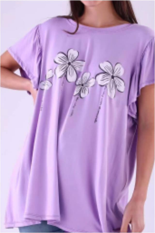 Blusa mujer estampada talla grande