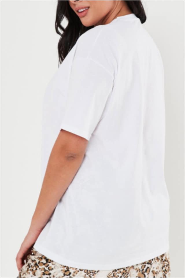 Camiseta mujer lisa manga corta algodón