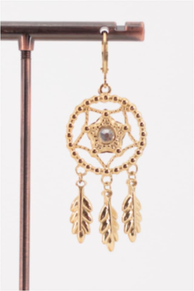 Pendientes mujer atrapa sueños acero