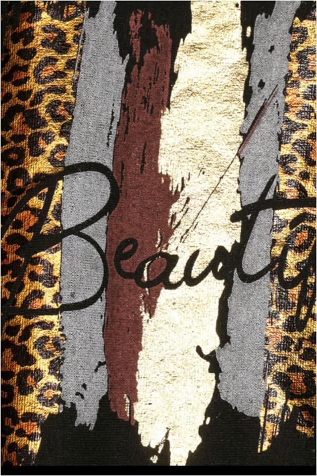 Jersey mujer con detalle animal print