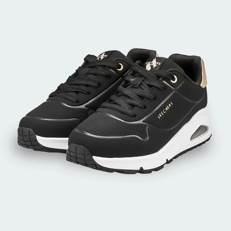 Tenis Skechers Uno Gen1 Negro Niña K06273 - Imagen 3