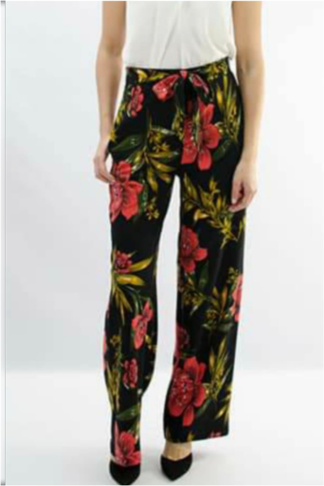 Pantalón mujer estampado flores
