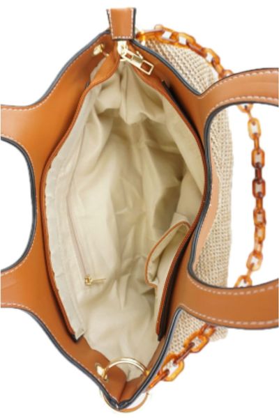 Bolso de mano mujer rafia - Imagen 3