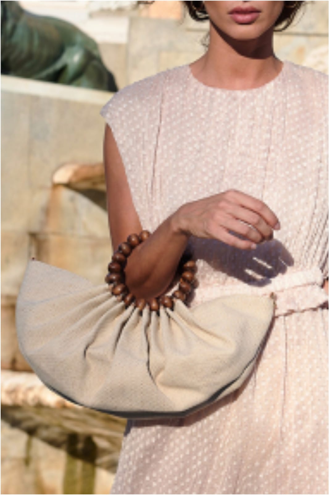 Bolso mujer de mano rafia