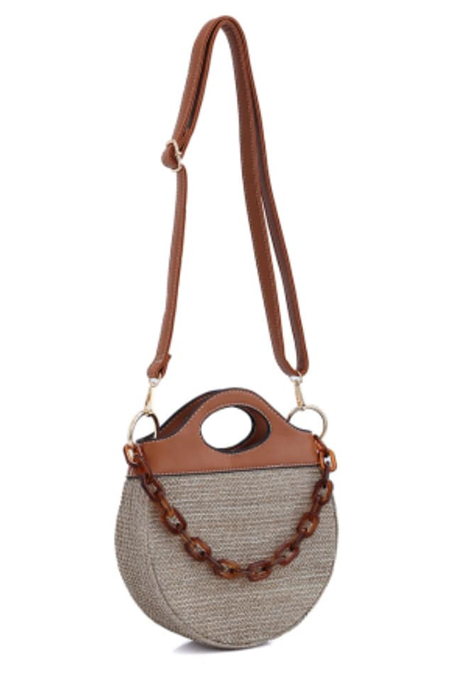 Bolso mujer de mano redondo
