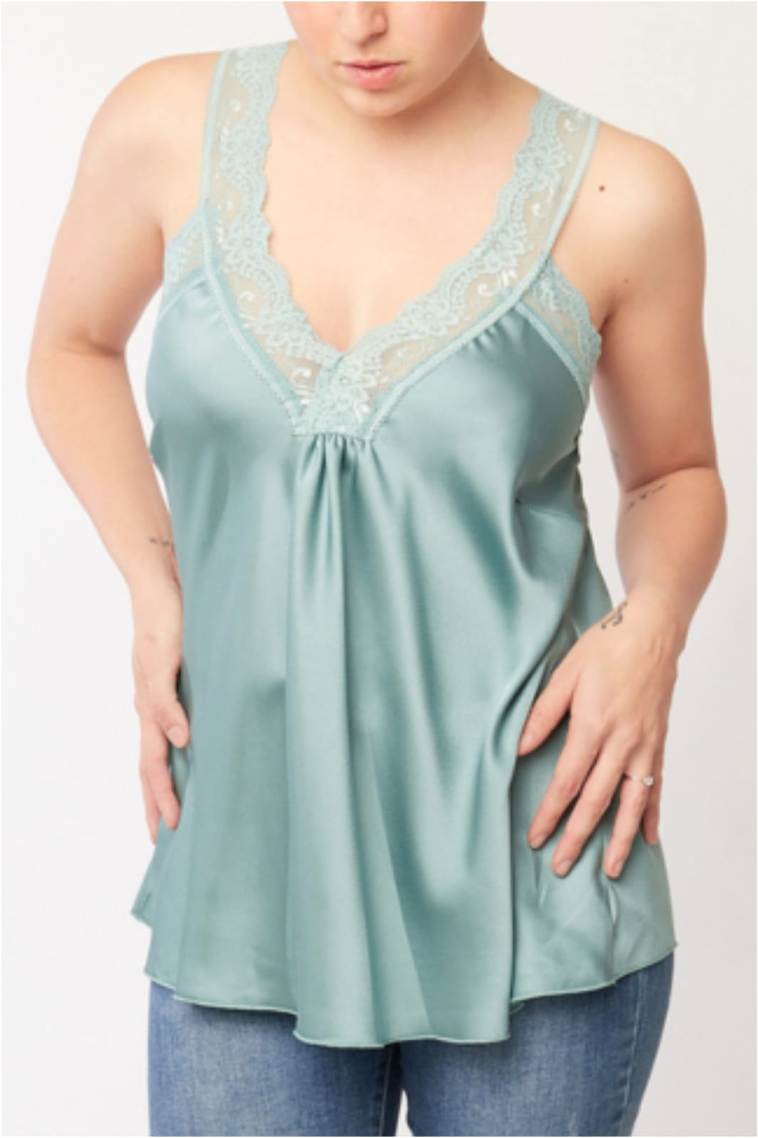 Lencera mujer tirantes encaje - Imagen 8