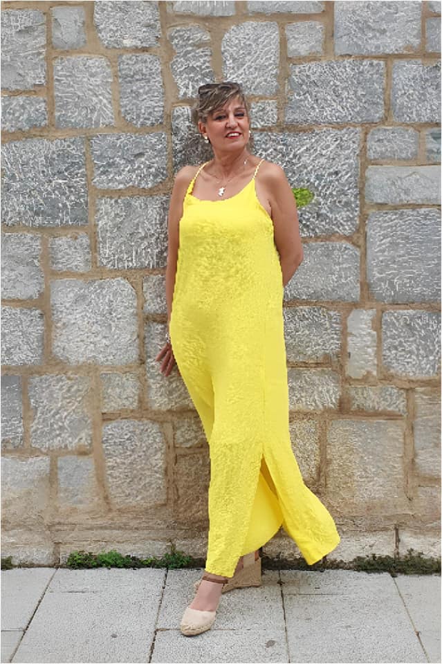 Vestido mujer largo tirantes - Imagen 3