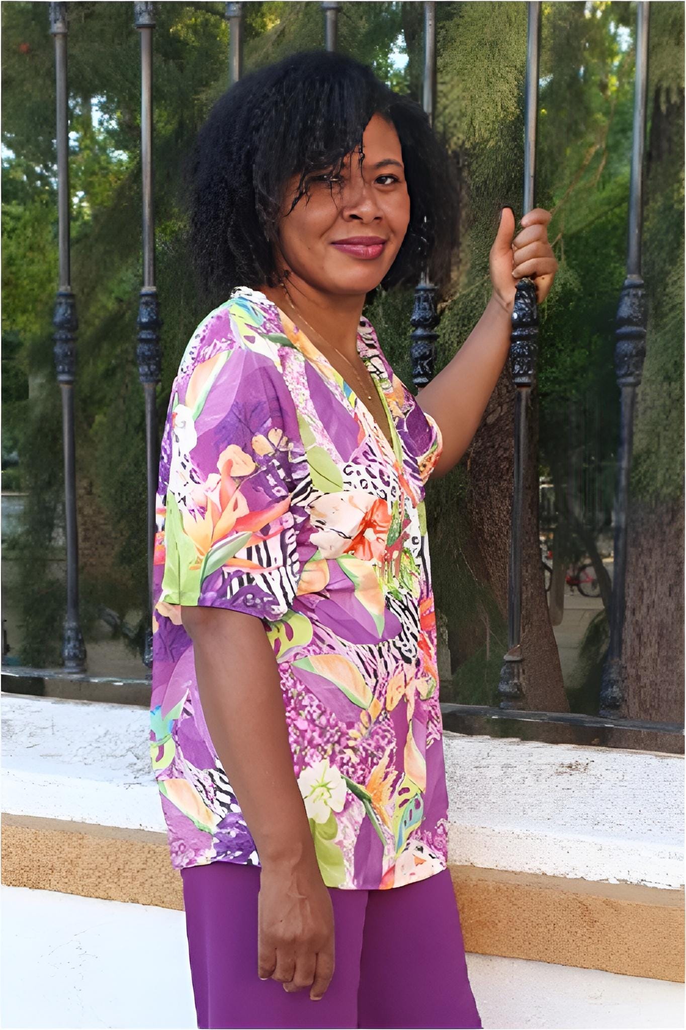 Blusa mujer talla grande punto frío