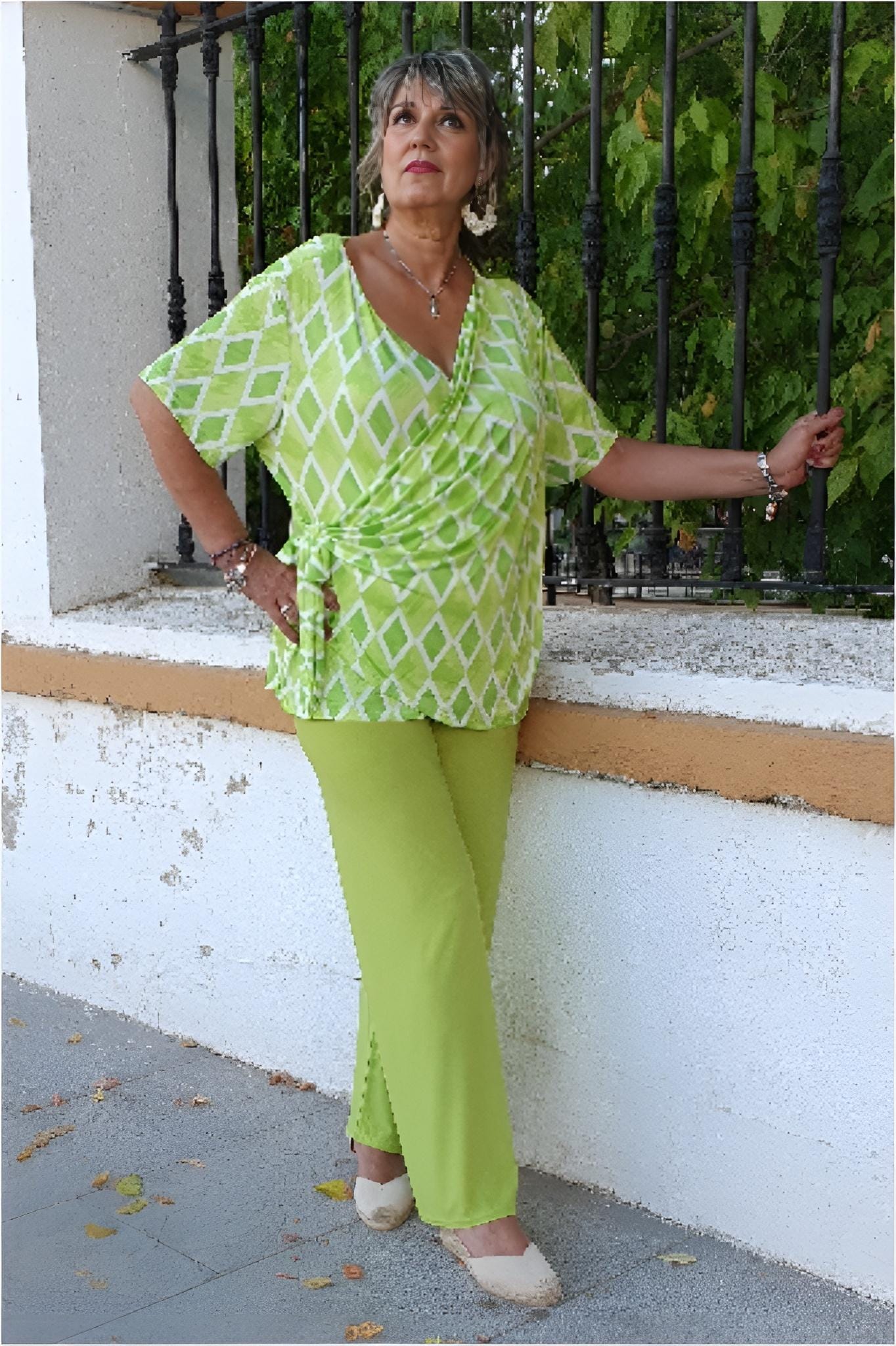 Blusa mujer punto seda talla grande