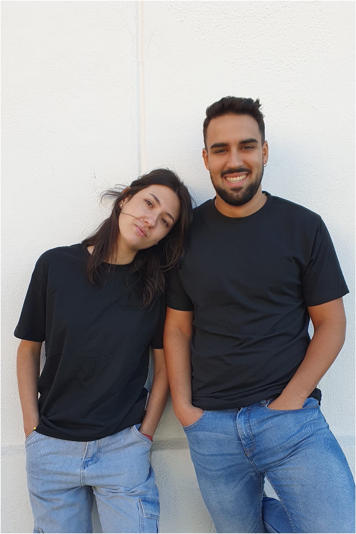 Camiseta básica unisex azul marino