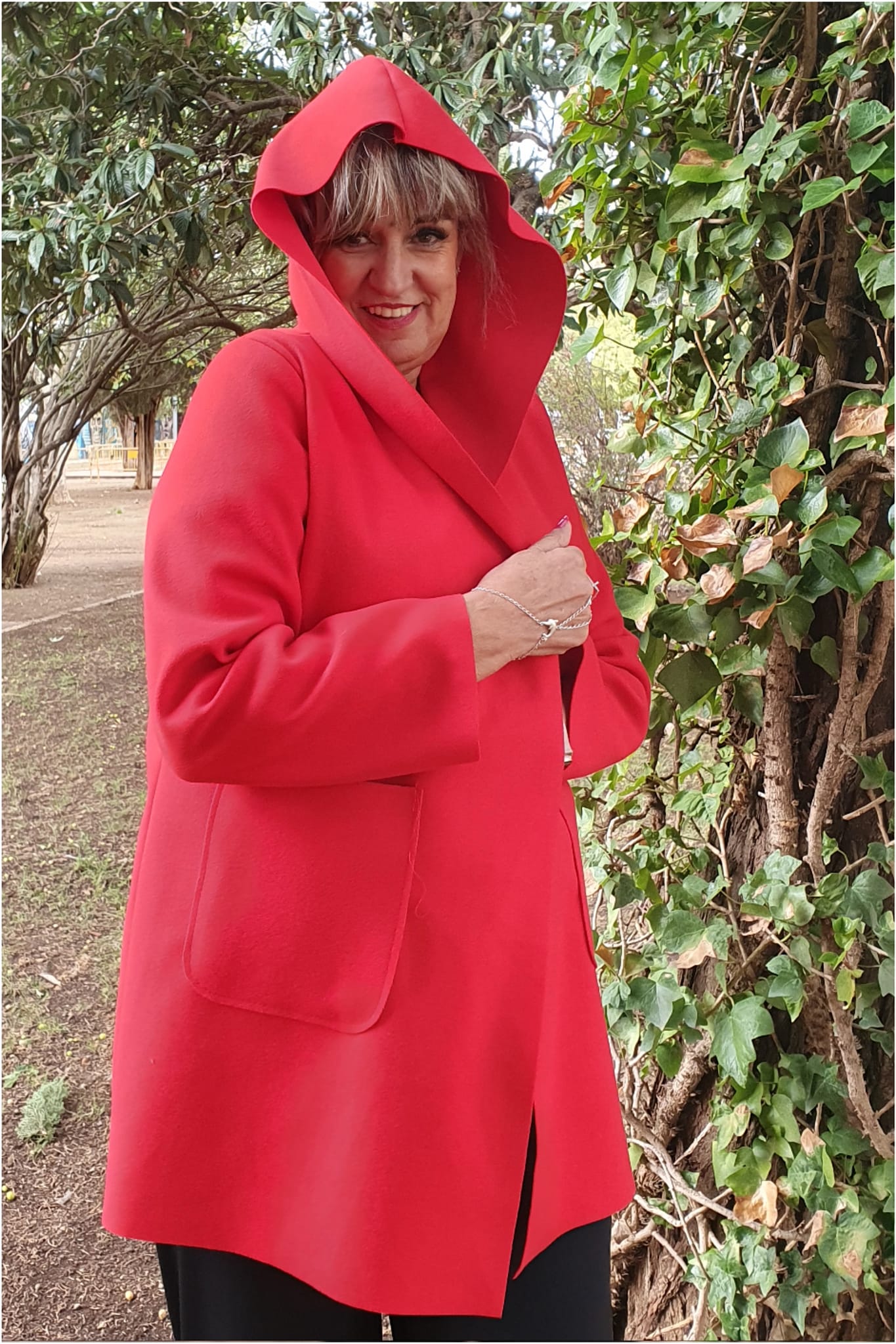 Abrigo abierto mujer con capucha - Imagen 3