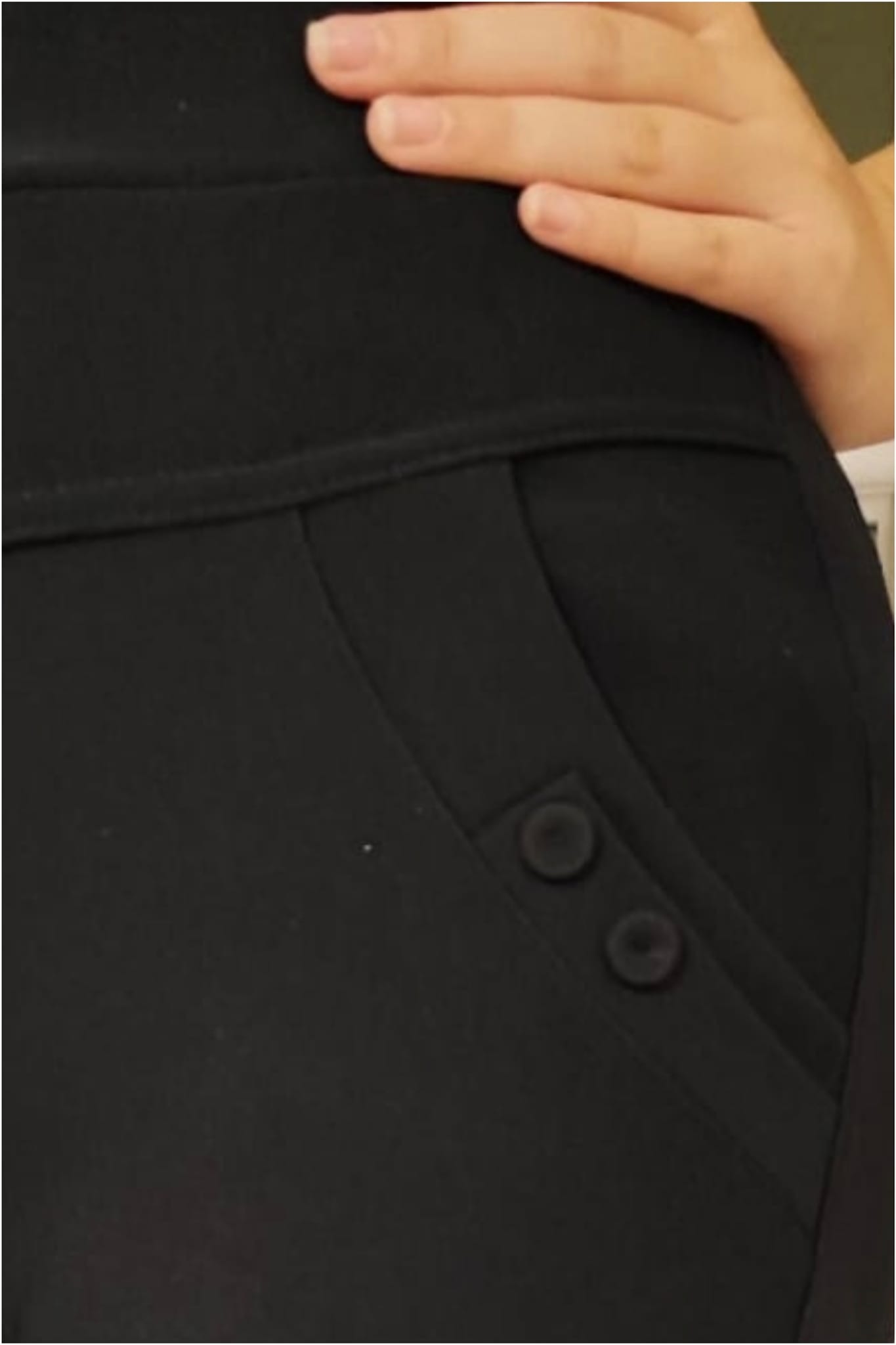 Pantalón mujer con bolsillos talla grande