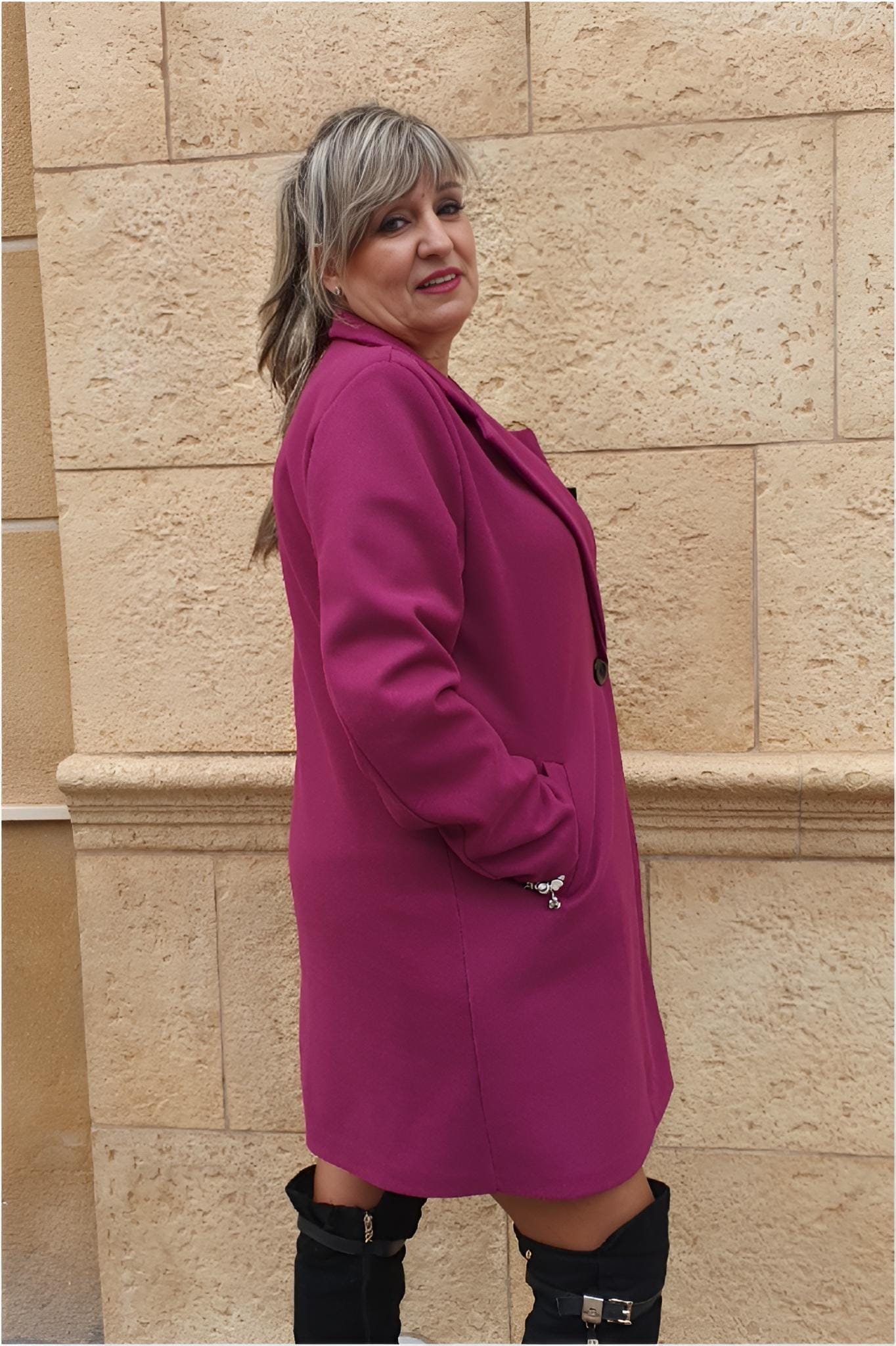 Abrigo mujer forrado talla grande - Imagen 3