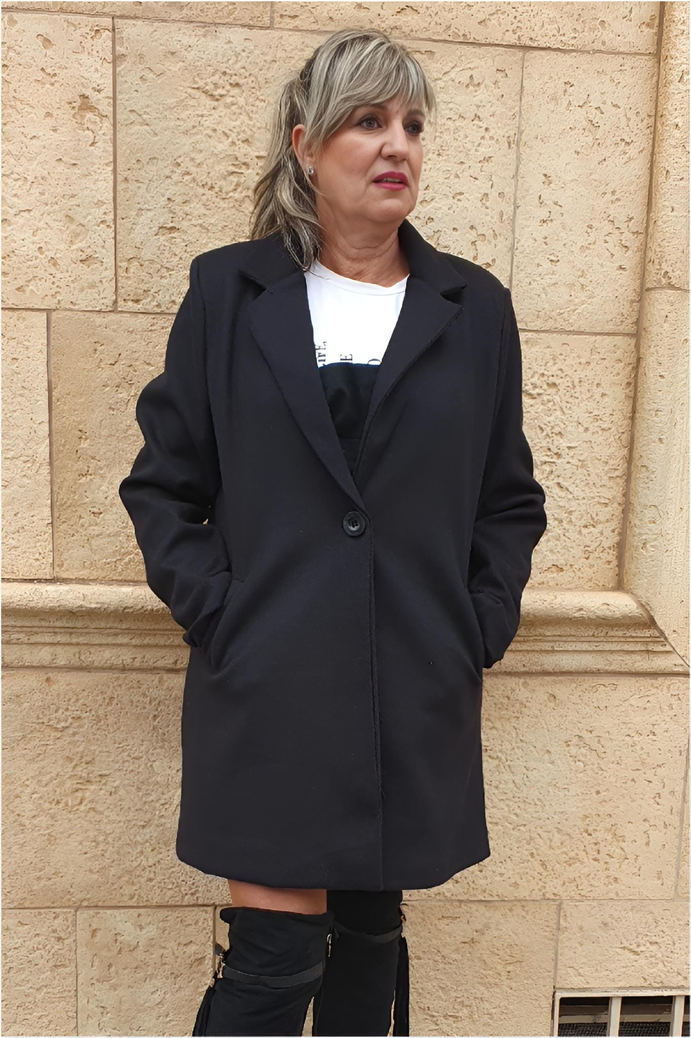 Abrigo mujer forrado talla grande - Imagen 6