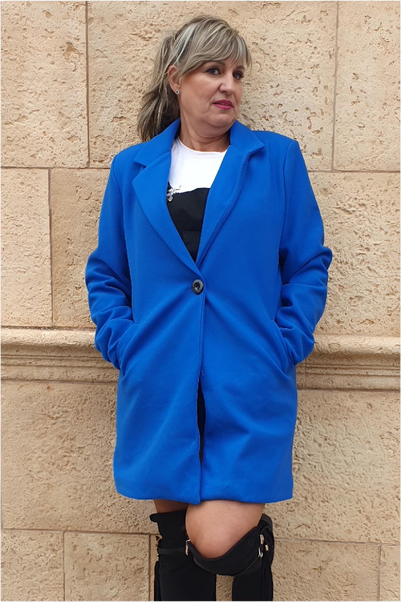 Abrigo mujer forrado talla grande - Imagen 4