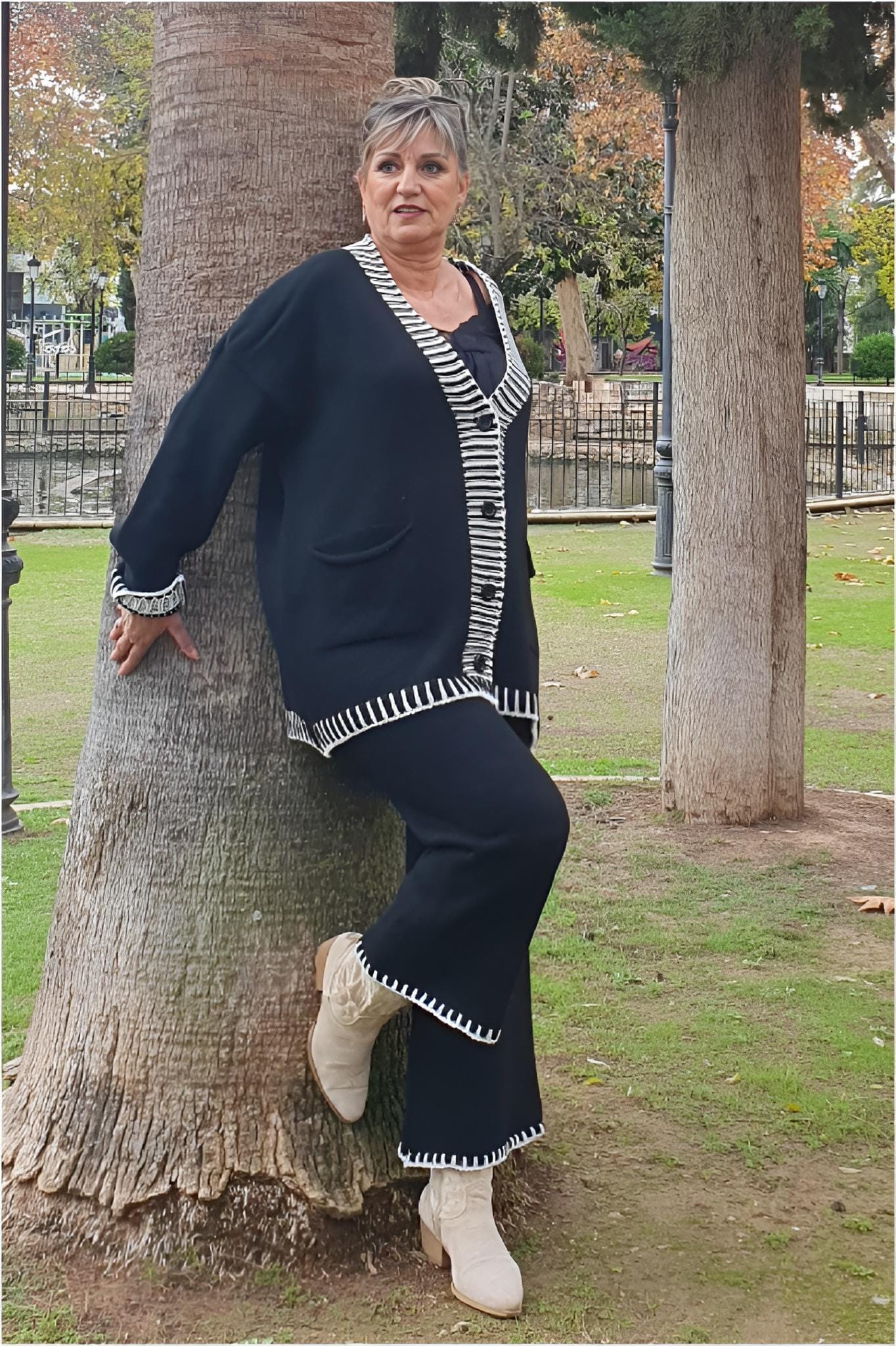 Conjunto mujer punto talla grande - Imagen 3