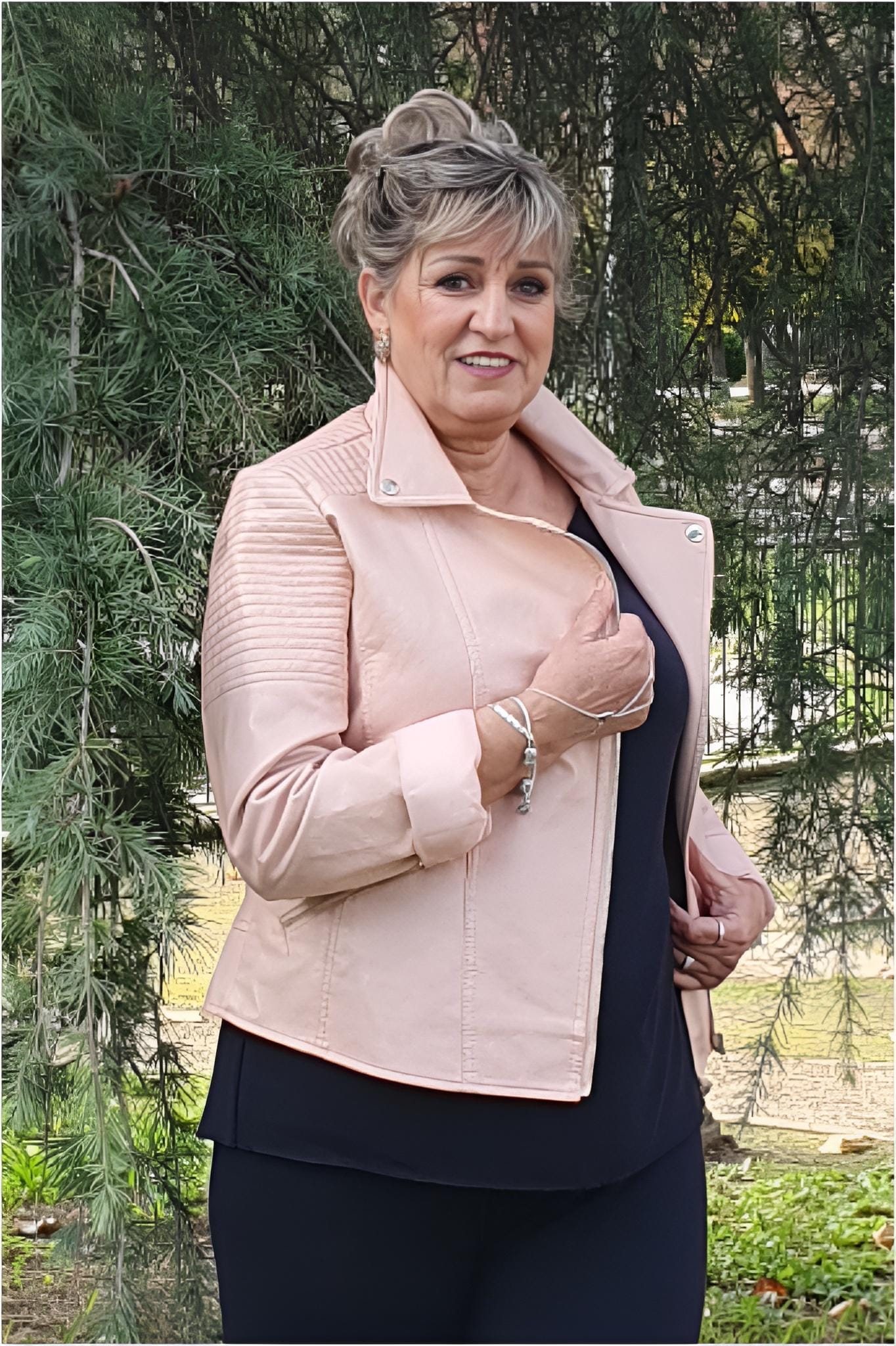 Chaqueta mujer símil piel