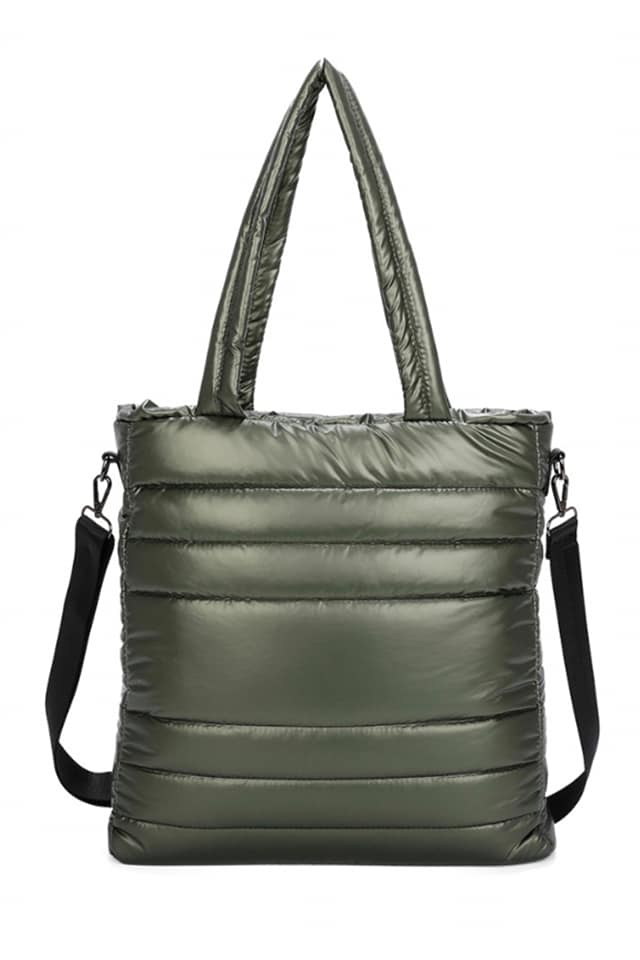 Bolso mujer acolchado pespuntes - Imagen 4