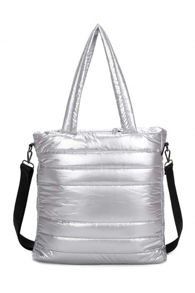 Bolso mujer acolchado pespuntes
