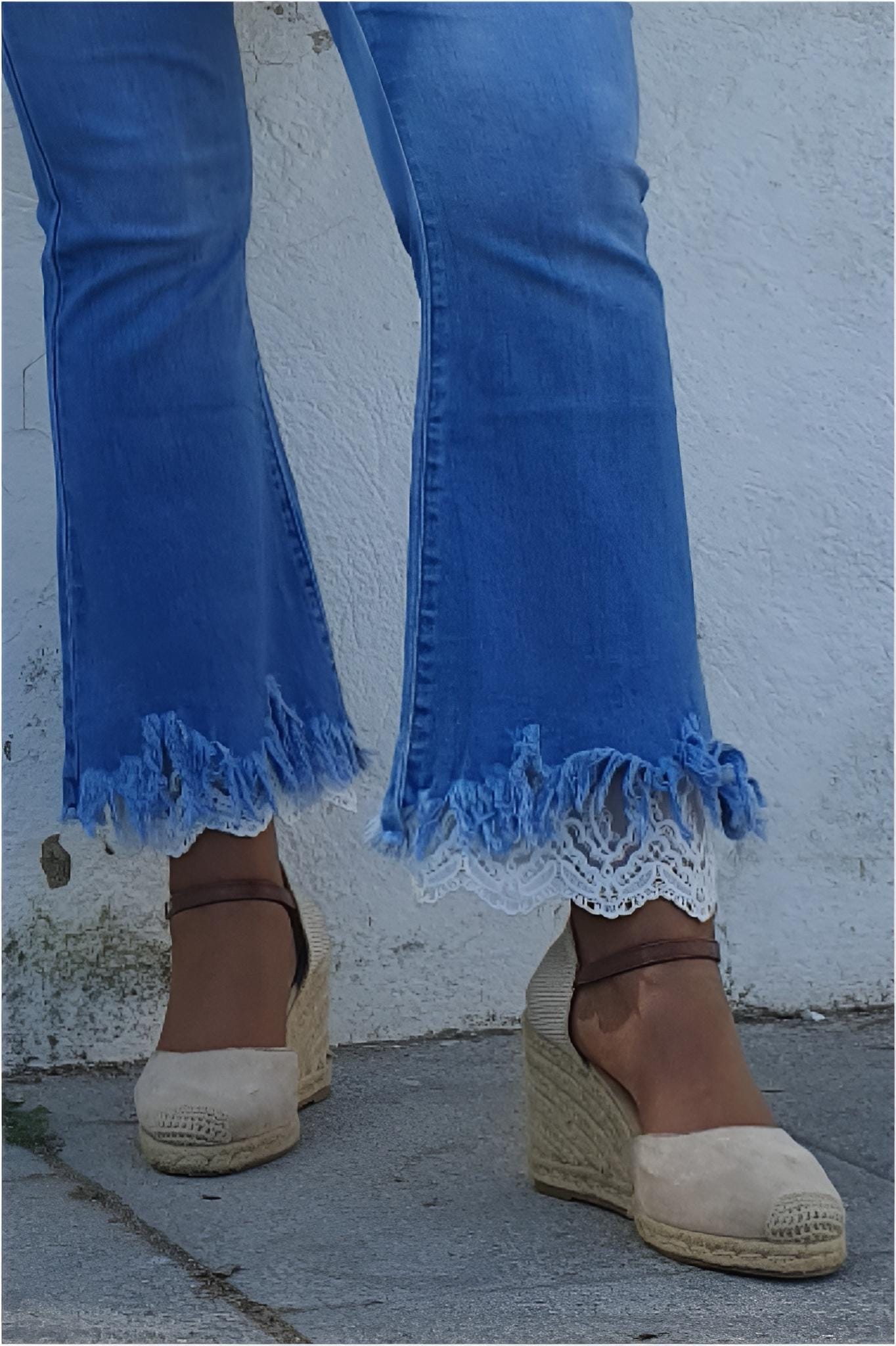 Pantalón mujer vaquero tobillero