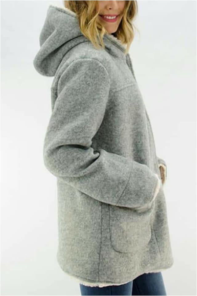 Abrigo mujer con capucha - Imagen 4