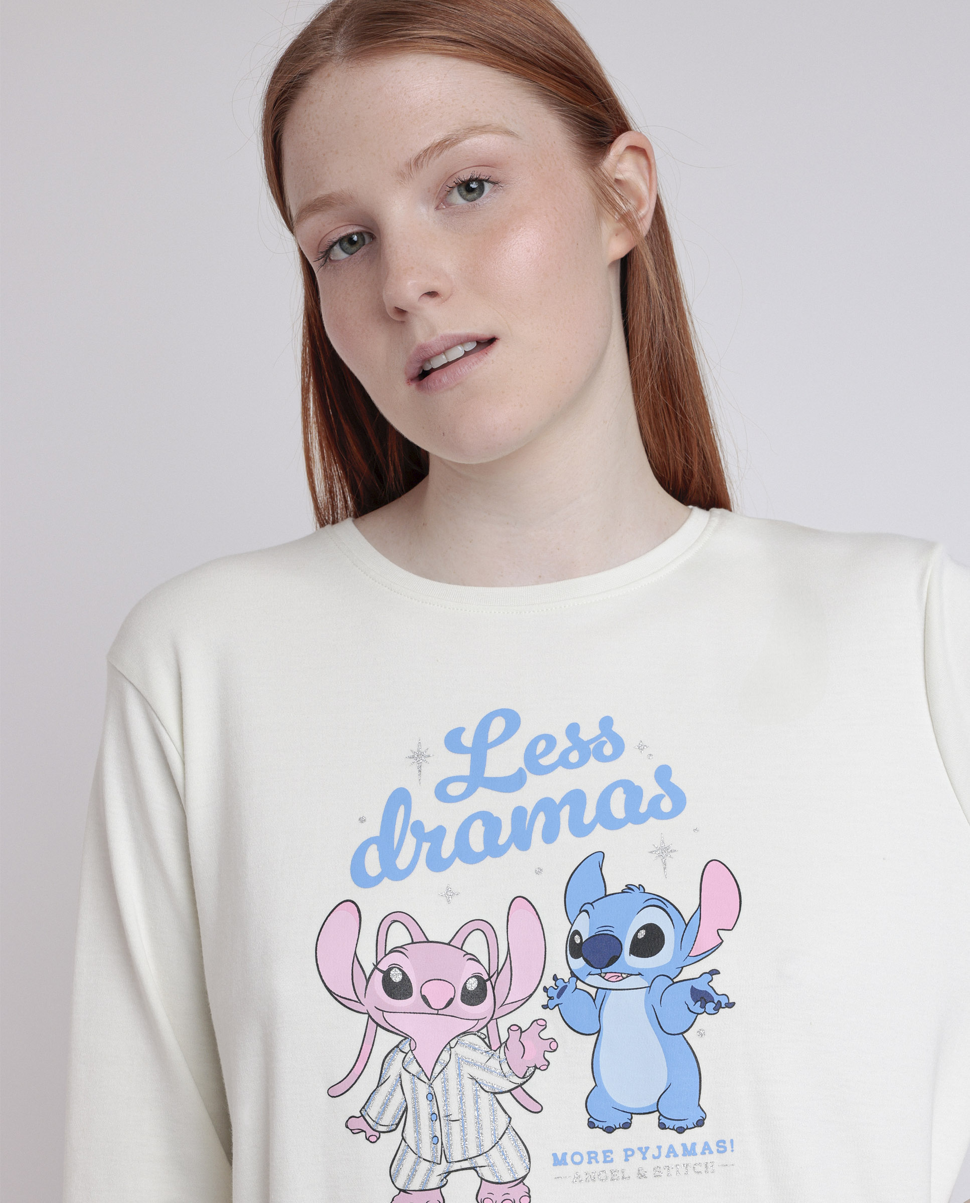 💫 Pijama de Mujer Disney Stitch “Less Dramas” de Admas 💙 | Comodidad, Dulzura y Diversión para tus Noches | Envío en 24 h y Gratis desde 70 € modelo 63315