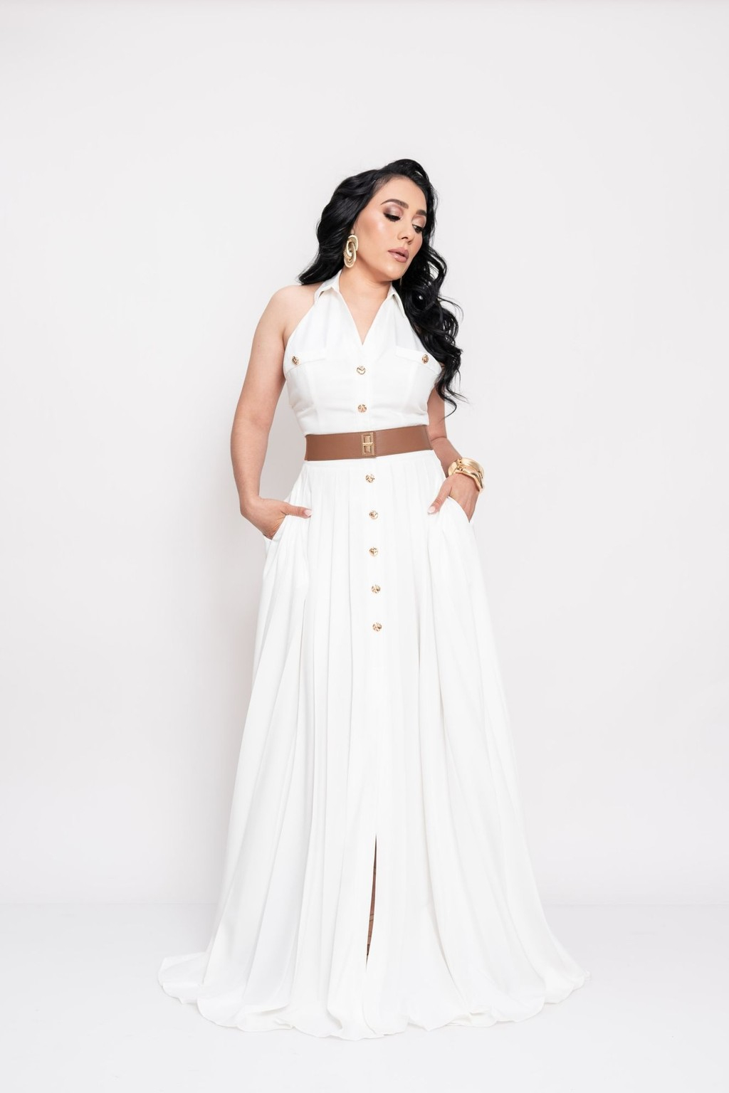 MAXI VESTIDO BLANCO P06755