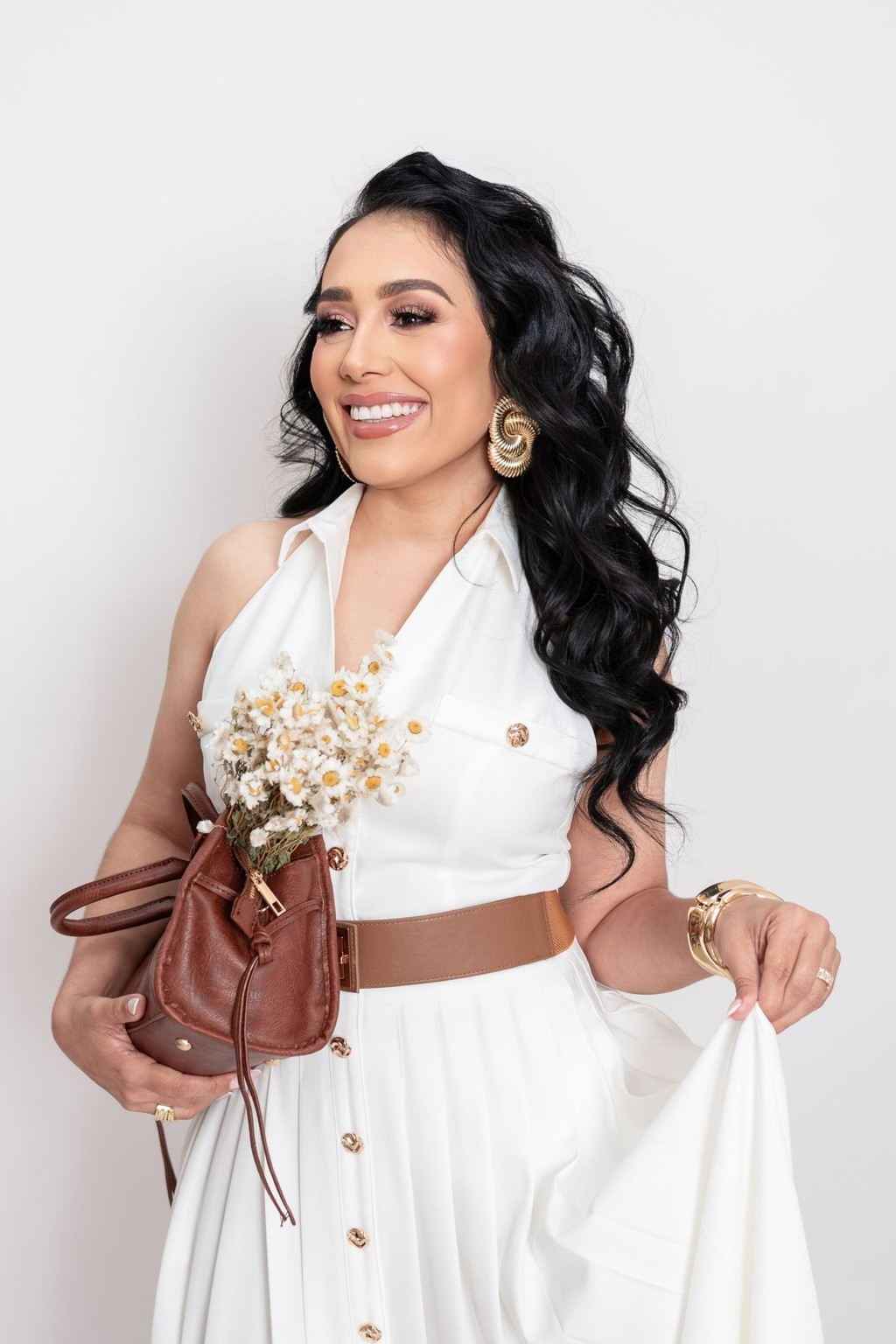 MAXI VESTIDO BLANCO P06755 - Imagen 4