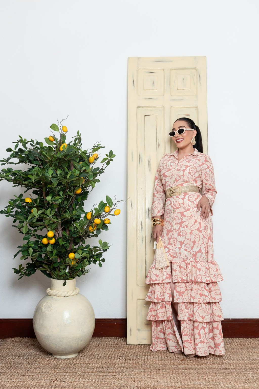 Vestido Beige Pink P07506