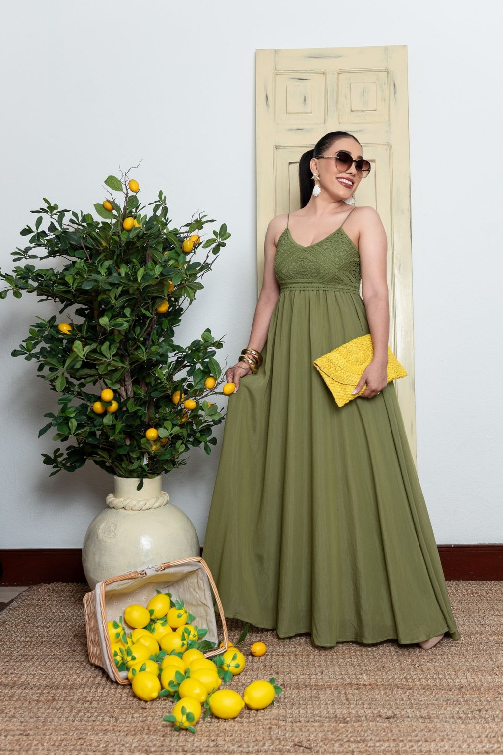 MAXI VESTIDO VERDE P06829