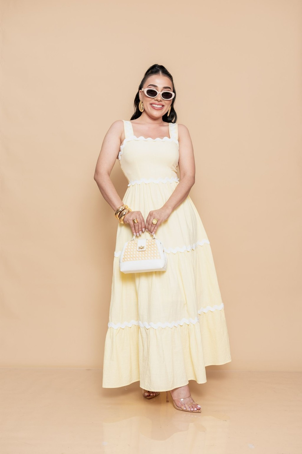 Midi Vestido Amarillo P06952