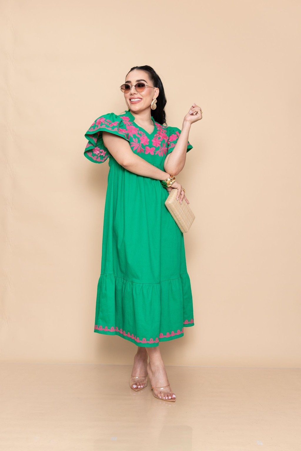 Midi Vestido Verde P07017