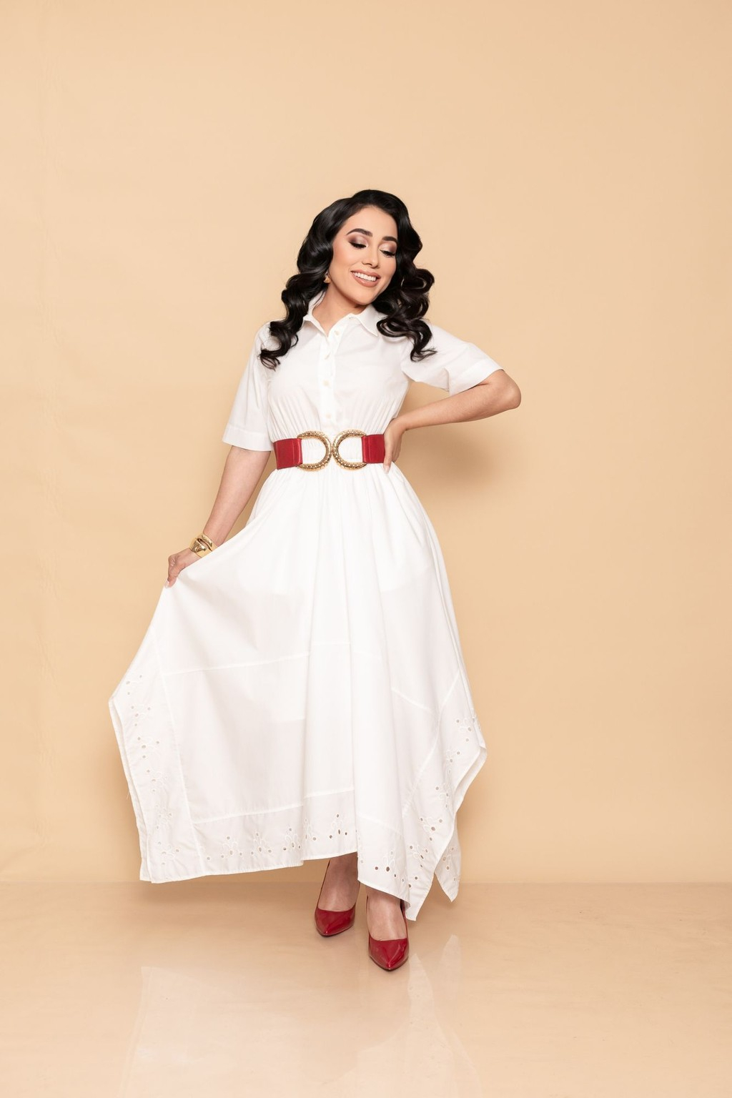 Midi Vestido Blanco P06967
