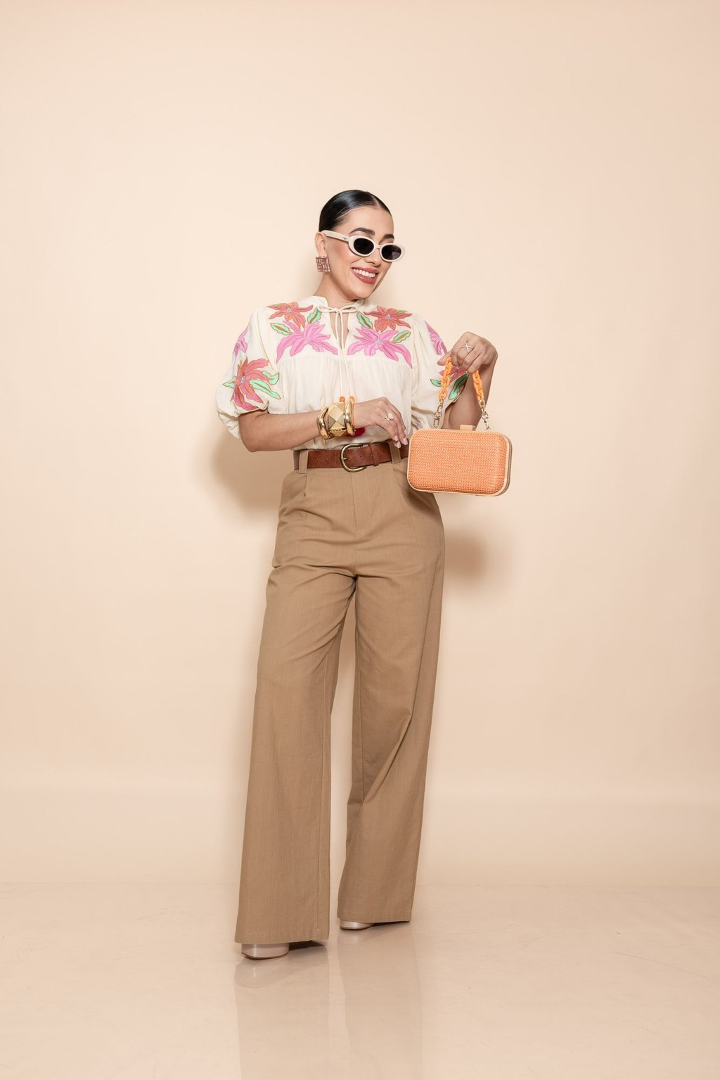 Blusa Beige Multi P05494