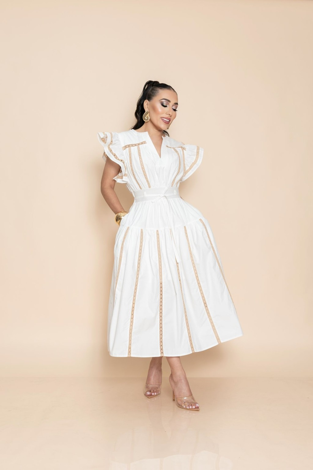 Midi Vestido Blanco P06965