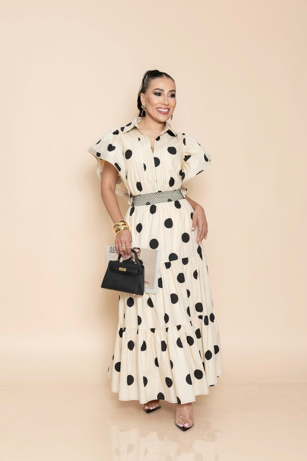 Midi Vestido Crema P06986