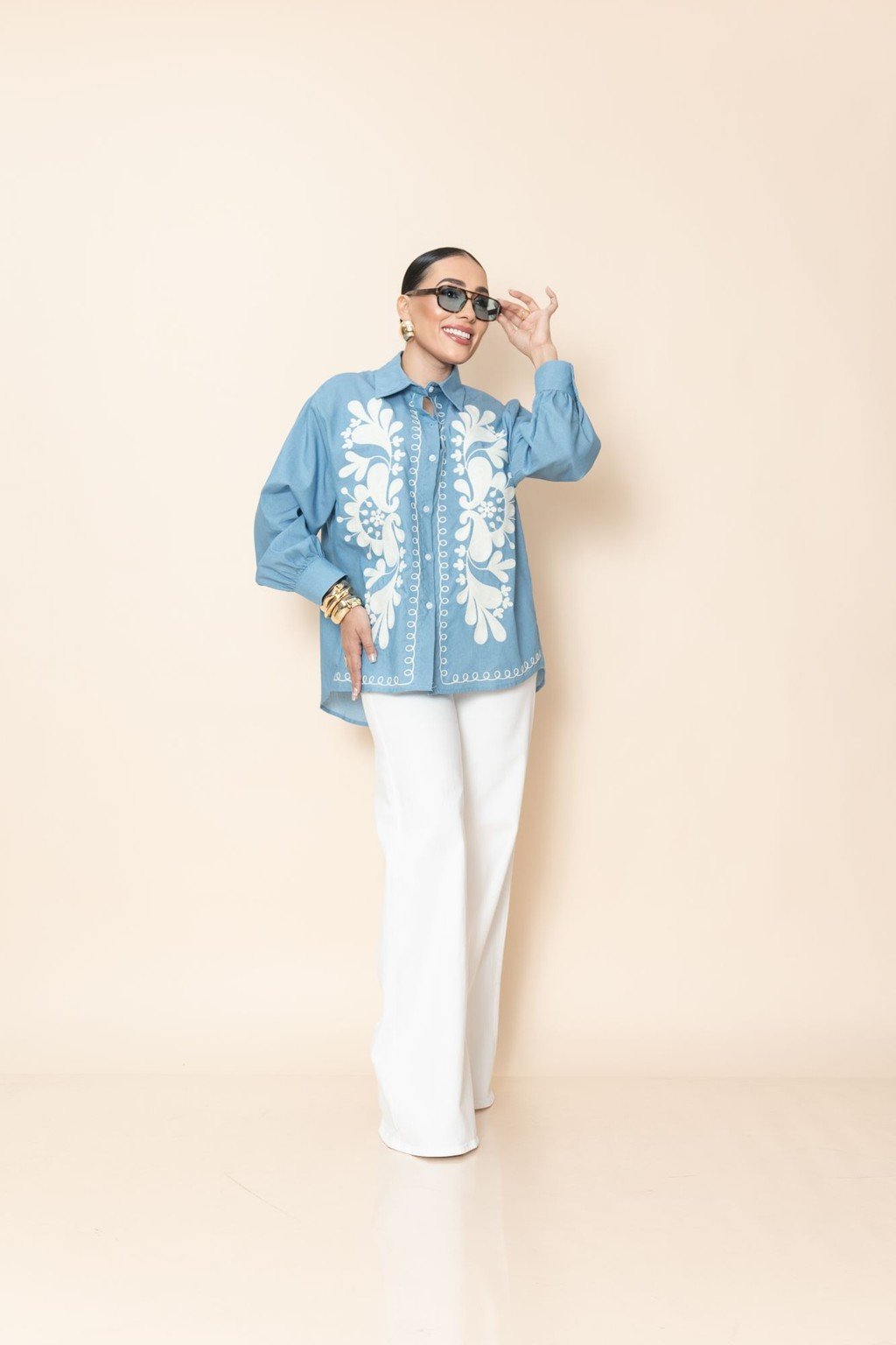 Blusa Celeste P05556 - Imagen 3