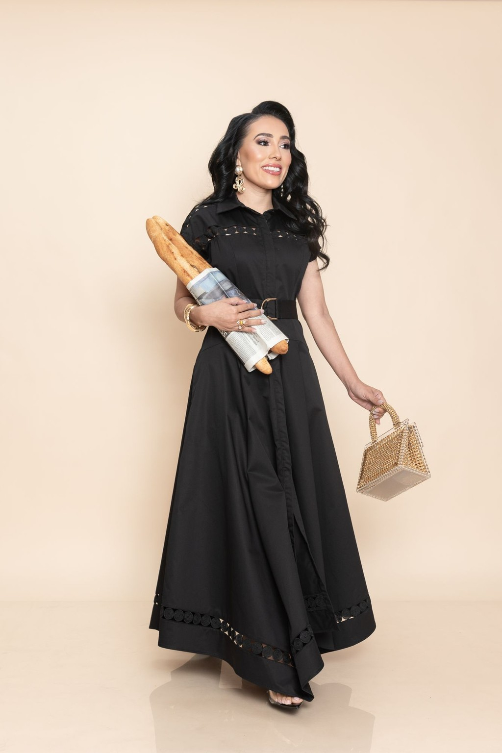 Maxi Vestido Negro P06935