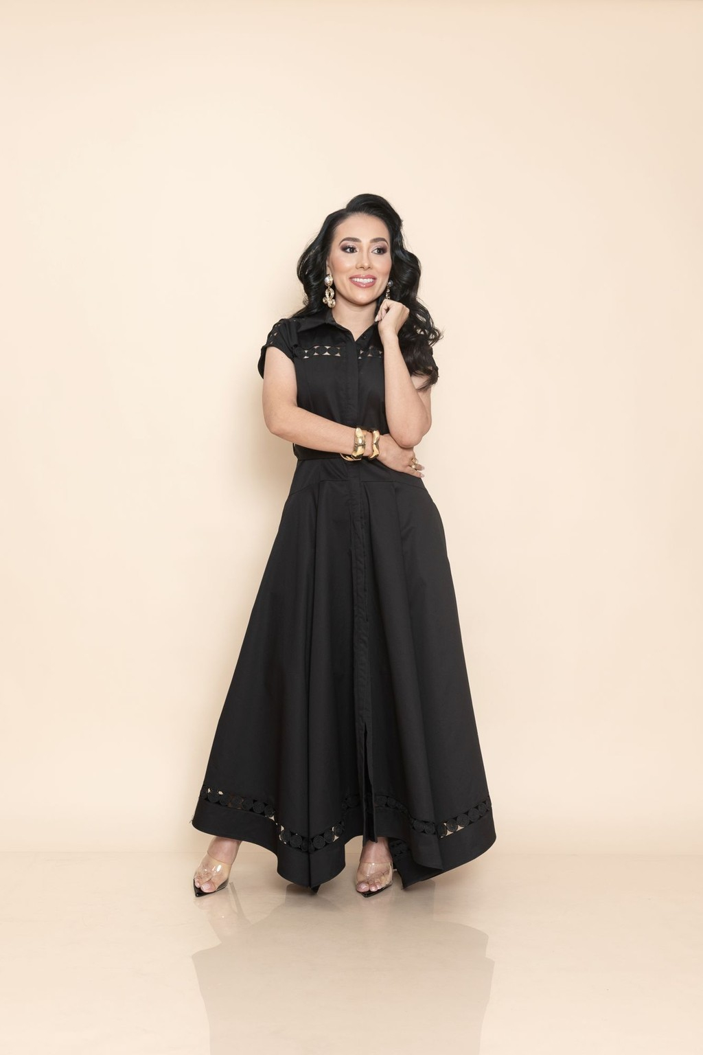 Maxi Vestido Negro P06935