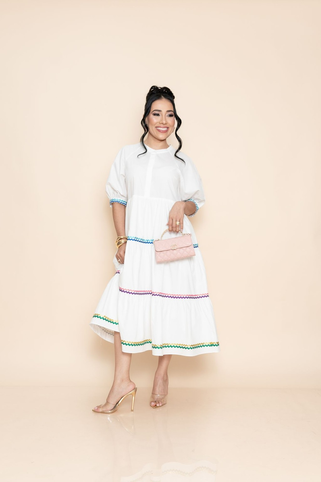 Midi Vestido Blanco P06964