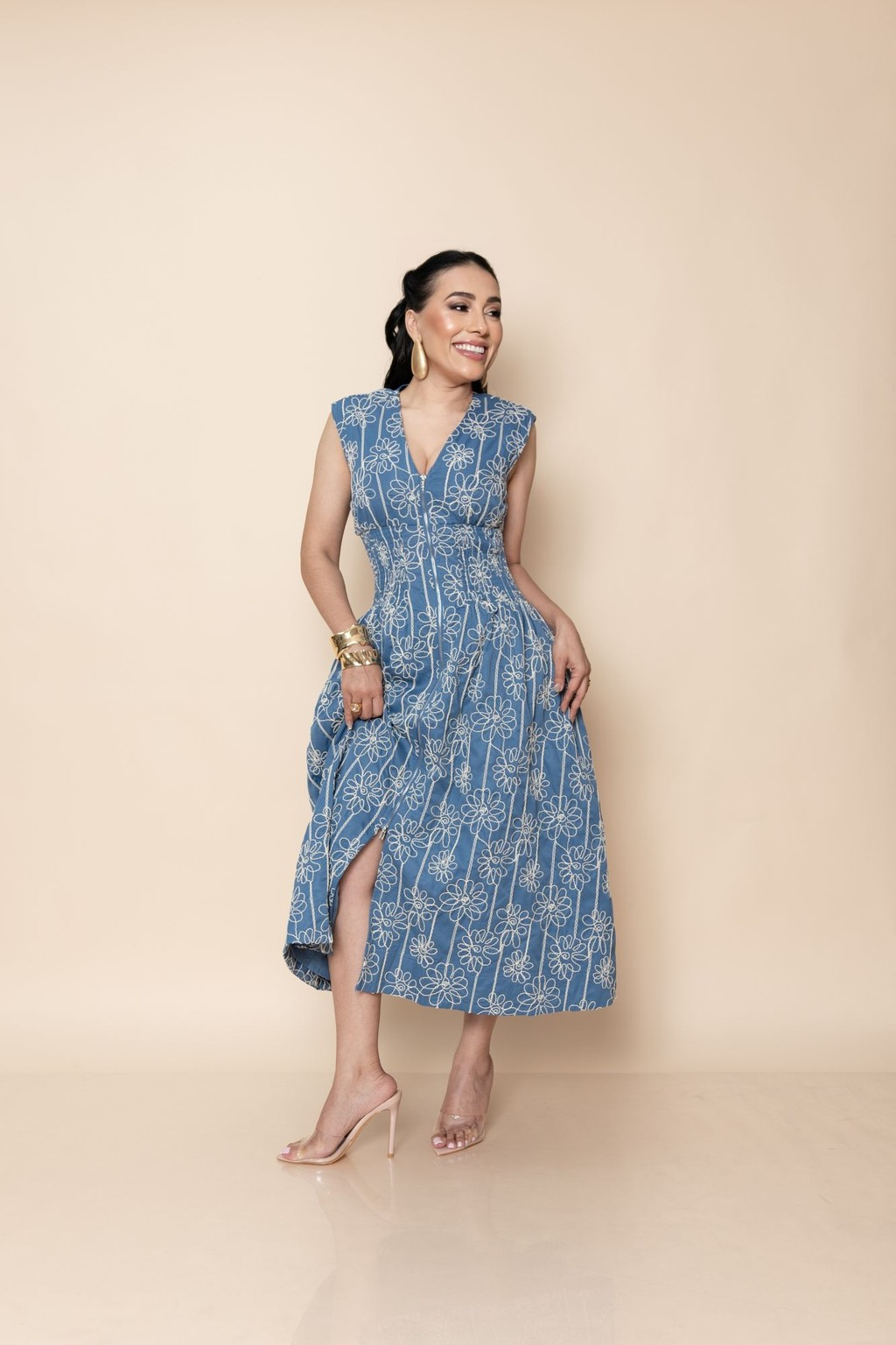 Midi Vestido Blue P06969